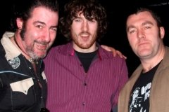 With The Bonnevilles after our Belfast gig 2009 (pic: Margaret McDonald)