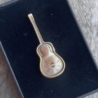 Solid brass reso guitar pin